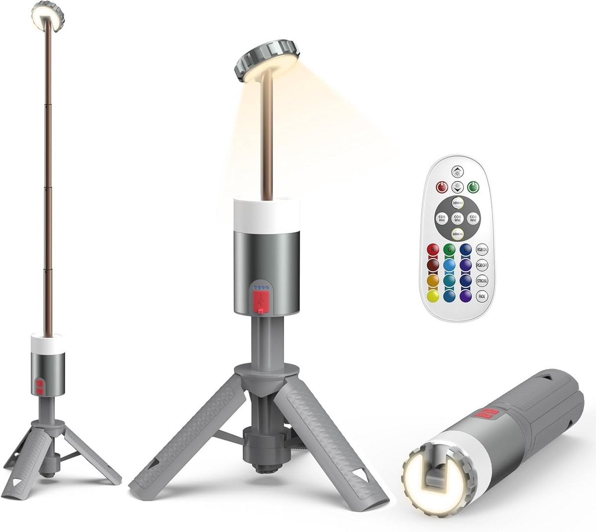 Draagbare LED Camping Lantaarn op Batterijen voor Buiten en Tuin
