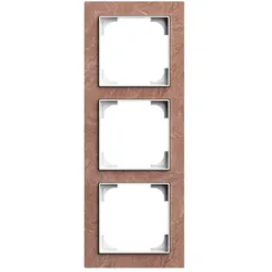 Busch-Jaeger 1723-4097 Abdeckrahmen 3-fach Schiefer Terra Rosso - Busch-art linear® 2CLA897300A2958 17234097