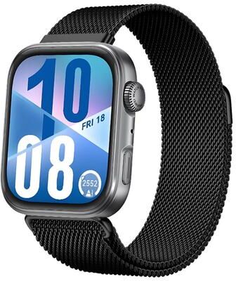 Everyday Crate Huawei Watch Fit 5 Fit 5 Pro Fit 4 Milanese Magnetic Watch Band Stainless Steel Strap black