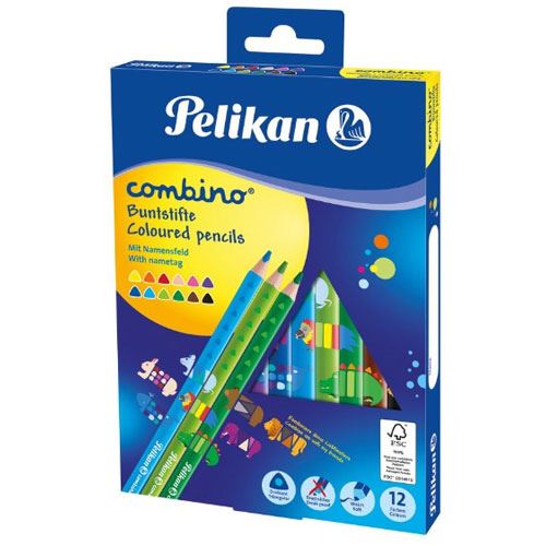 Pelikan Dreikant-Buntstifte combino 12er Kartonetui
