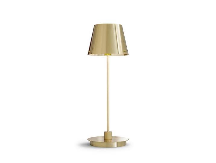 Belid Tischleuchte Gil il Grande, Messingfarben, Metall, rund, 14x37x14 cm, CE, Lampen & Leuchten, Innenbeleuchtung, Tischlampen, Tischlampen