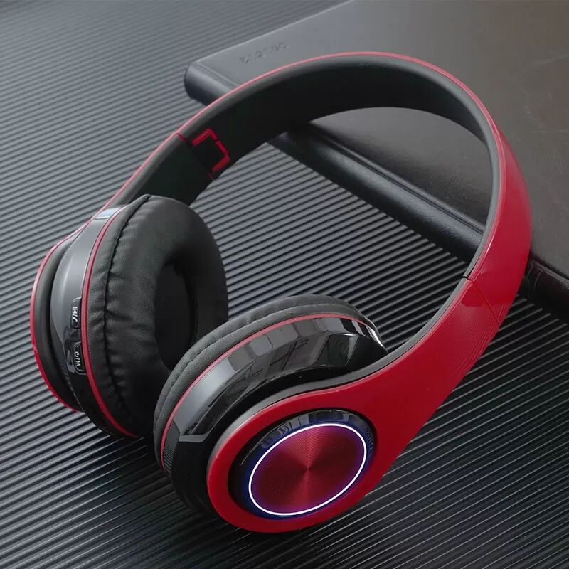 INF Vibrant Red Over-Ear Bluetooth Kopfhörer B39 - Kabellos