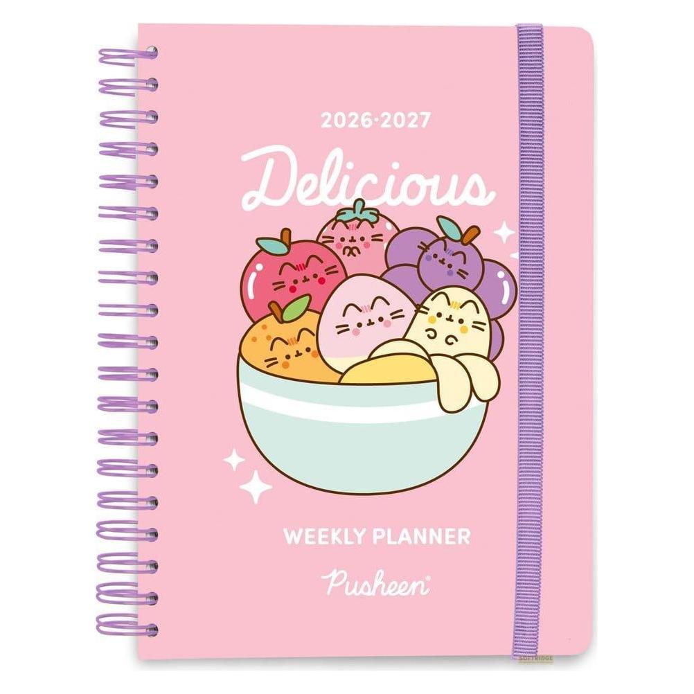 Grupo Erik Pusheen agenda scolaire hebdomadaire 2026/2027 Fruits A5 (A5, 1 Woche / 2 Seiten) (GPE82960)