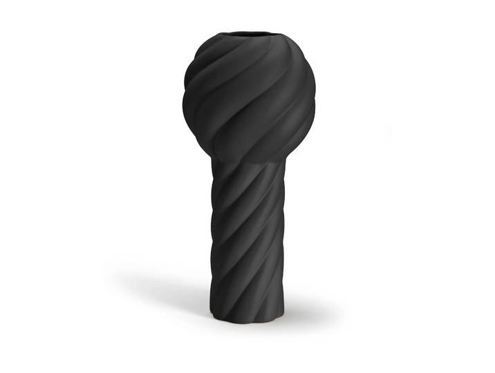 Cooee Design Vase Twist pillar 34 cm Black