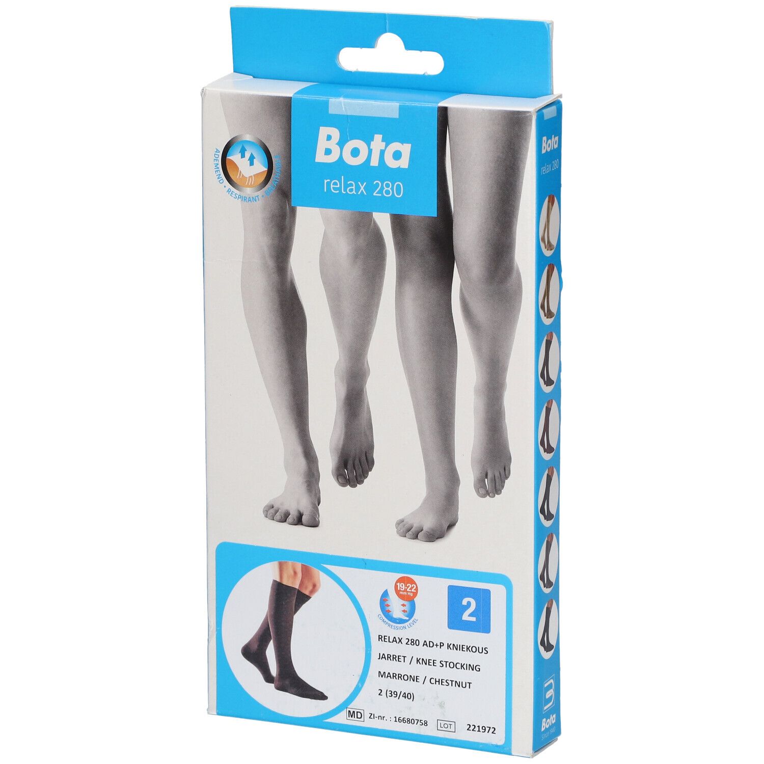 Bota Relax 280 Korte Kous Marron N2 1x2 St Strümpfe