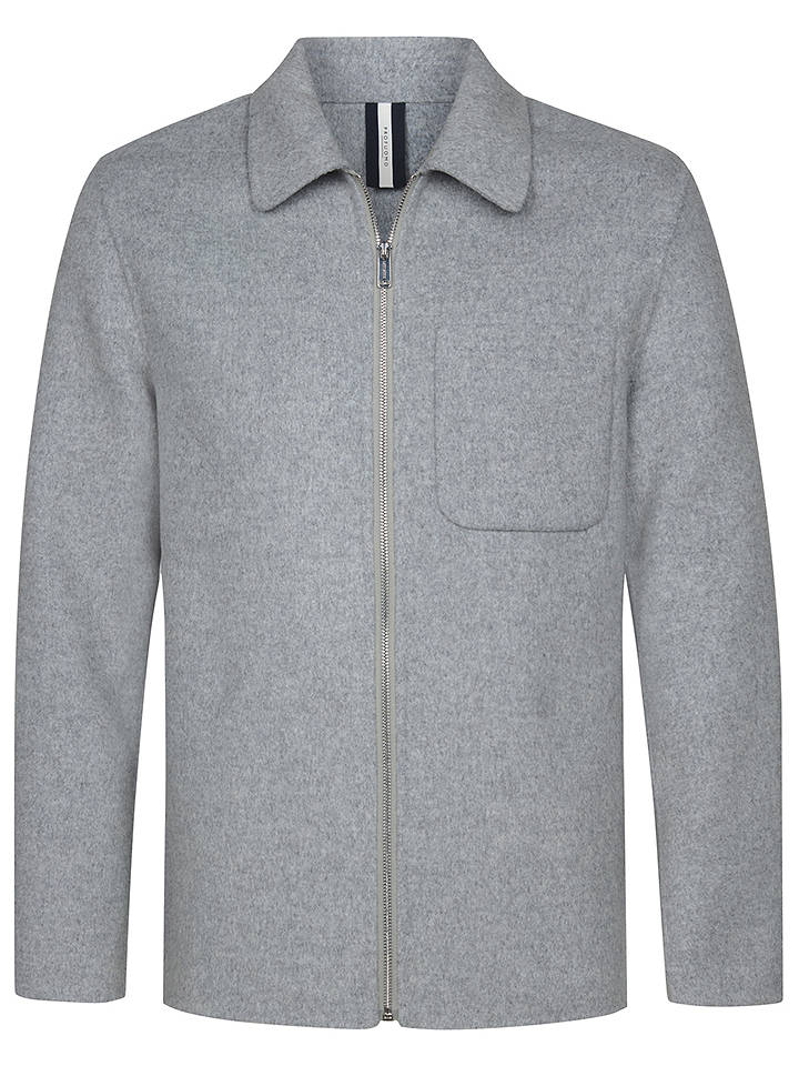 PROFUOMO Wolljacke in Hellgrau - L