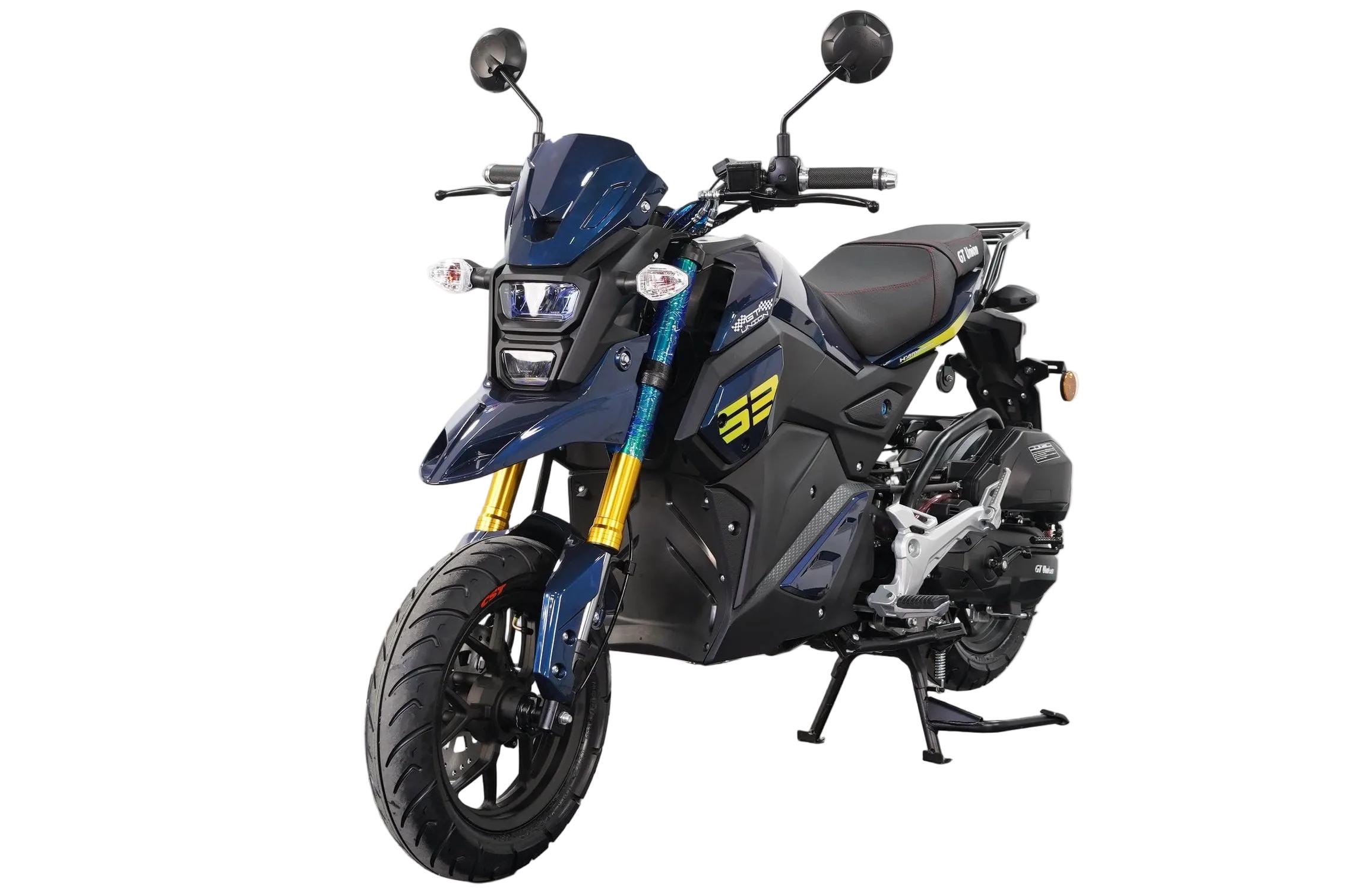 Motorroller Hammer 125ccm 85 km/h Euro 5+, blau-schwarz GT Union