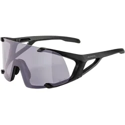 Alpina, Unisex, Sportbrille, Hawkeye Q-Lite V (Black Matt, Purple), Schwarz
