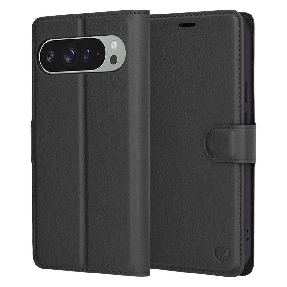 Techsuit - Leather Folio - Google Pixel 9 Pro XL - Black (Google Pixel 9 Pro XL) (56348549)
