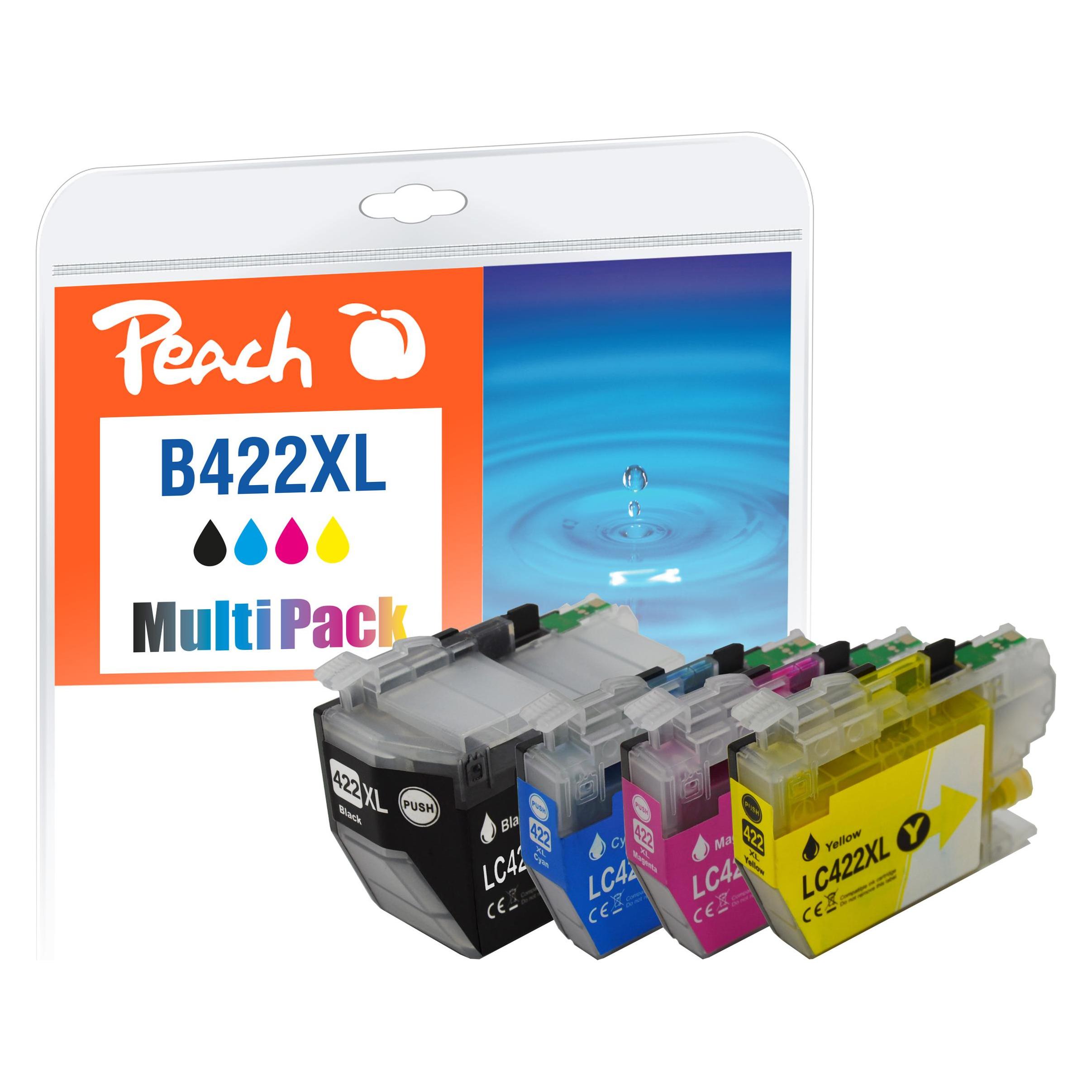 Peach LC-422XL Multipack bk,c,m,y (BK, C, M, Y) (PI500-383)