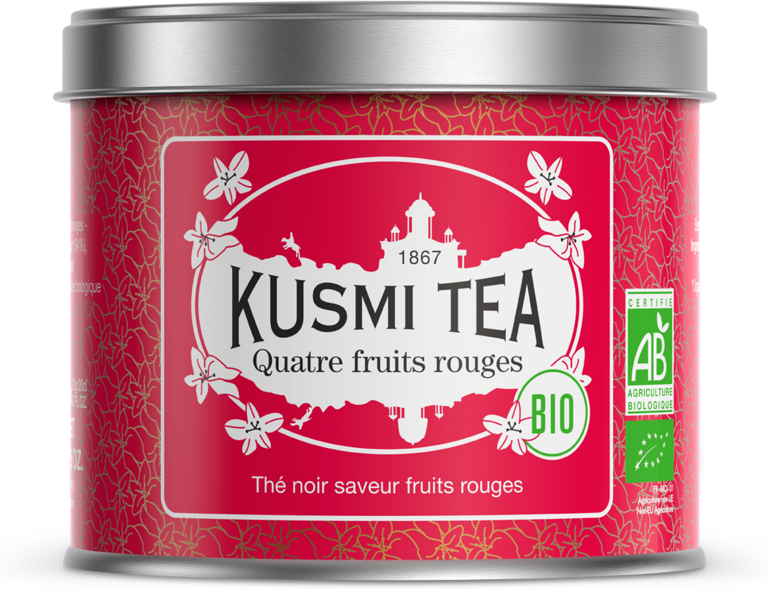 Vier Rote Früchte - Schwarzer tee, rote früchte, bio - Kusmi Tea