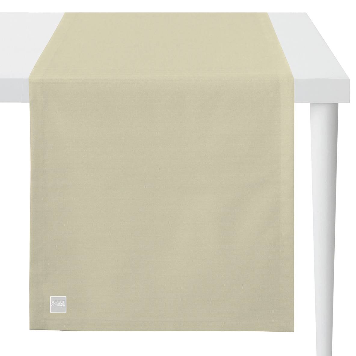home24 Tafelloper Gundaroo beige/zand, Breedte: 46 cm, Lengte: 140 cm