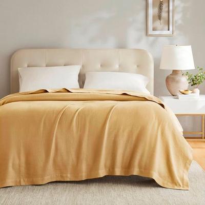 Jla Home/Bed Manila Egyptian Cotton Blanket, King, Mustard