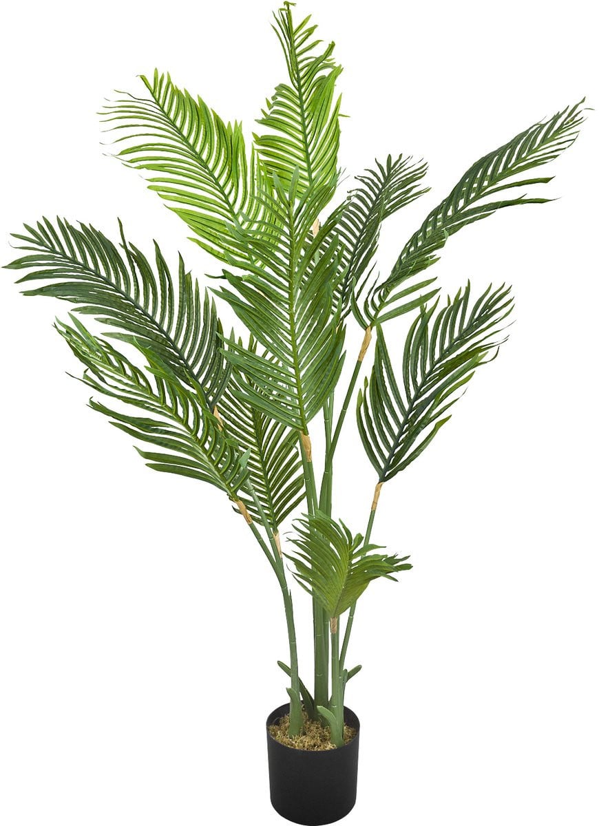 Decovego Grote kunstpalm Arecapalm met pot, 160 cm hoog