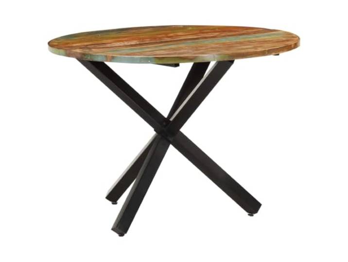 GHVBNMF Esstisch Rund 100x75 cm Altholz Massiv Küchentisch Runder Esszimmertisch aus echtem Altholz und Stahl für Küche und Esszimmer. Handgefertigtes Unikat mit Charakter.