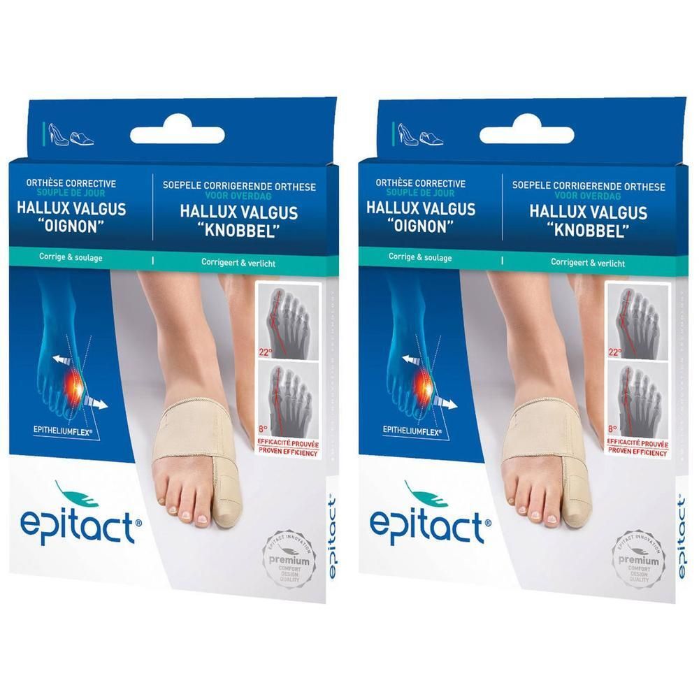 Epitact Hallux Valgus Orthese Correct Medium x2 2x1 St Bandage(s)