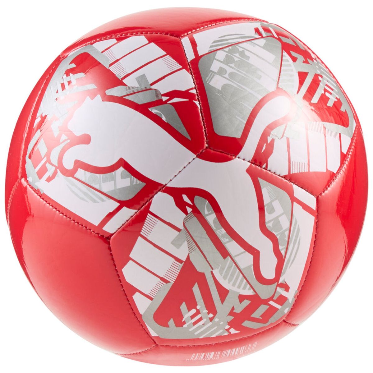 Puma BIG CAT Miniball puma red-puma white-puma silver (01) Mini 084939-01-Mini