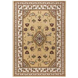 Traditioneller Teppich in Trendfarben `Glazert` . Farbe: Braun, 200x290 cm | Kadima Design