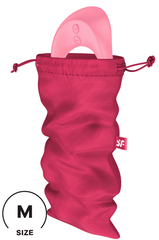 Satisfyer Sac de rangement sextoys rose taille M Treasure Bag
