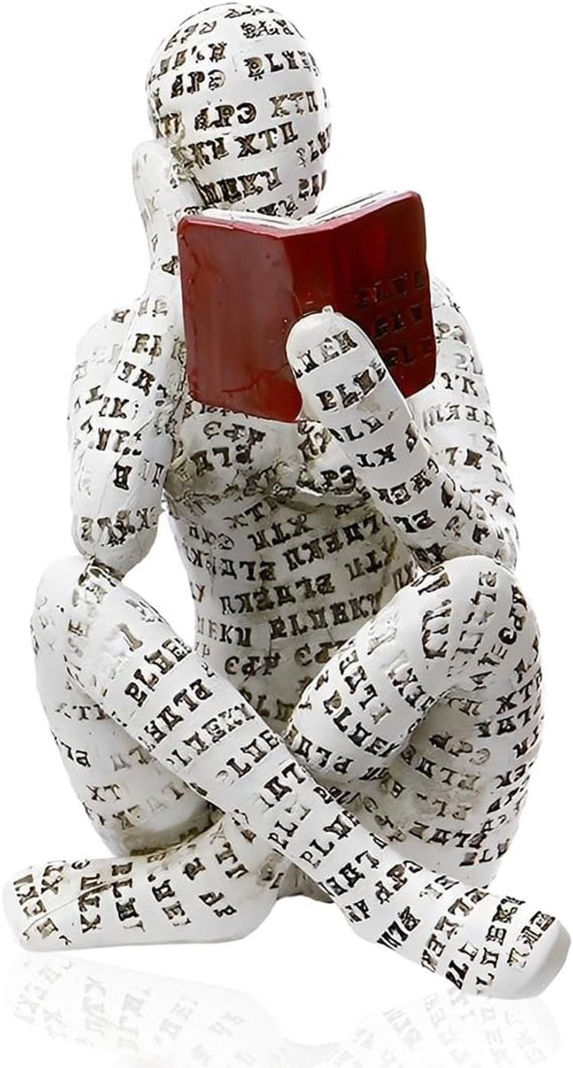 Abstracte Denkende Vrouw Beeld - Decoratieve Sculptuur voor Interieurdecoratie