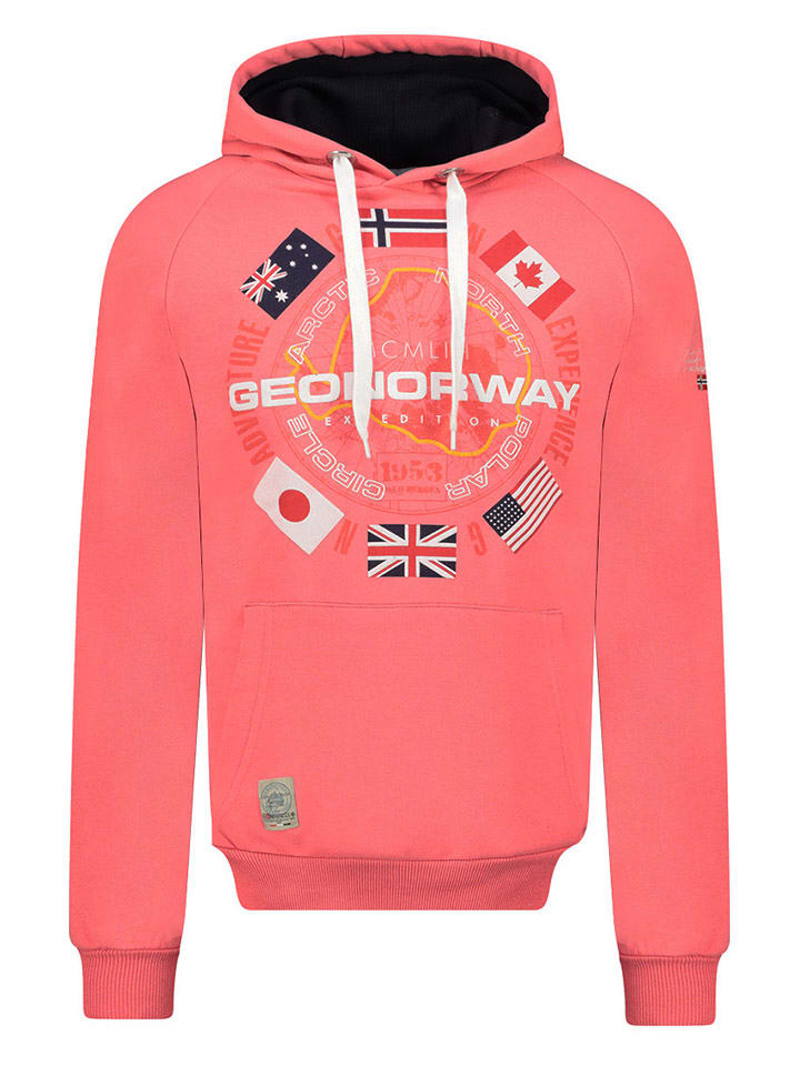 Geographical Norway Hoodie "Girkel" in Koralle - L