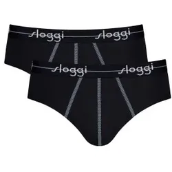 Sloggi 2P For Men Start Midi Schwarz Baumwolle Large Herren