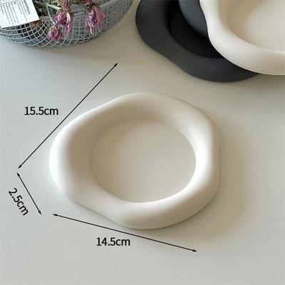 Discount Dollar Deals Imitation Ceramic Coasters, Cloud Shape Silicone Coasters, Non Slip Heat Insulation Coasters For Coffee Cups, Home Decor s1
