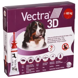 VECTRA 3D Lsg.z.Auftro.a.d.Haut f.Hunde über 40 kg 3 St