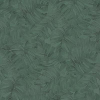 Galerie Wallcoverings Karuna Collection Branched Leaf Motive Metallic Finish Vinyl on Non-woven Wallpaper Roll