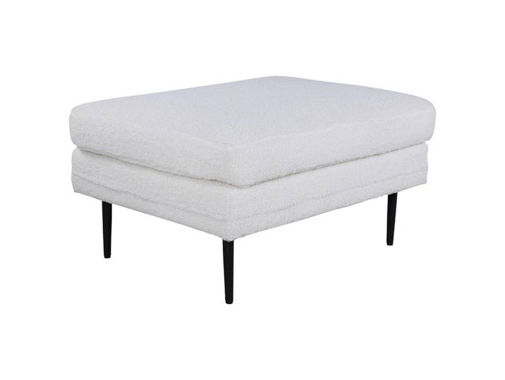 Livetastic Hocker, Schwarz, Weiß, Metall, rechteckig, 90x49x70 cm, Wohnzimmer, Hocker, Sitzhocker