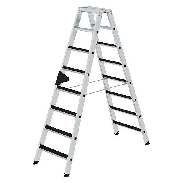 Munk Stufen-Stehleiter beidseitig begehbar mit clip-step 2x8 Stufen (Stehleiter) (041608)