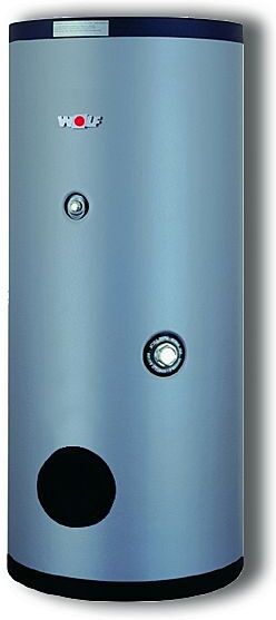 Wolf Sew Warmwasserspeicher 2483882 bis ca 20 kW, für Wärmepumpen, silber