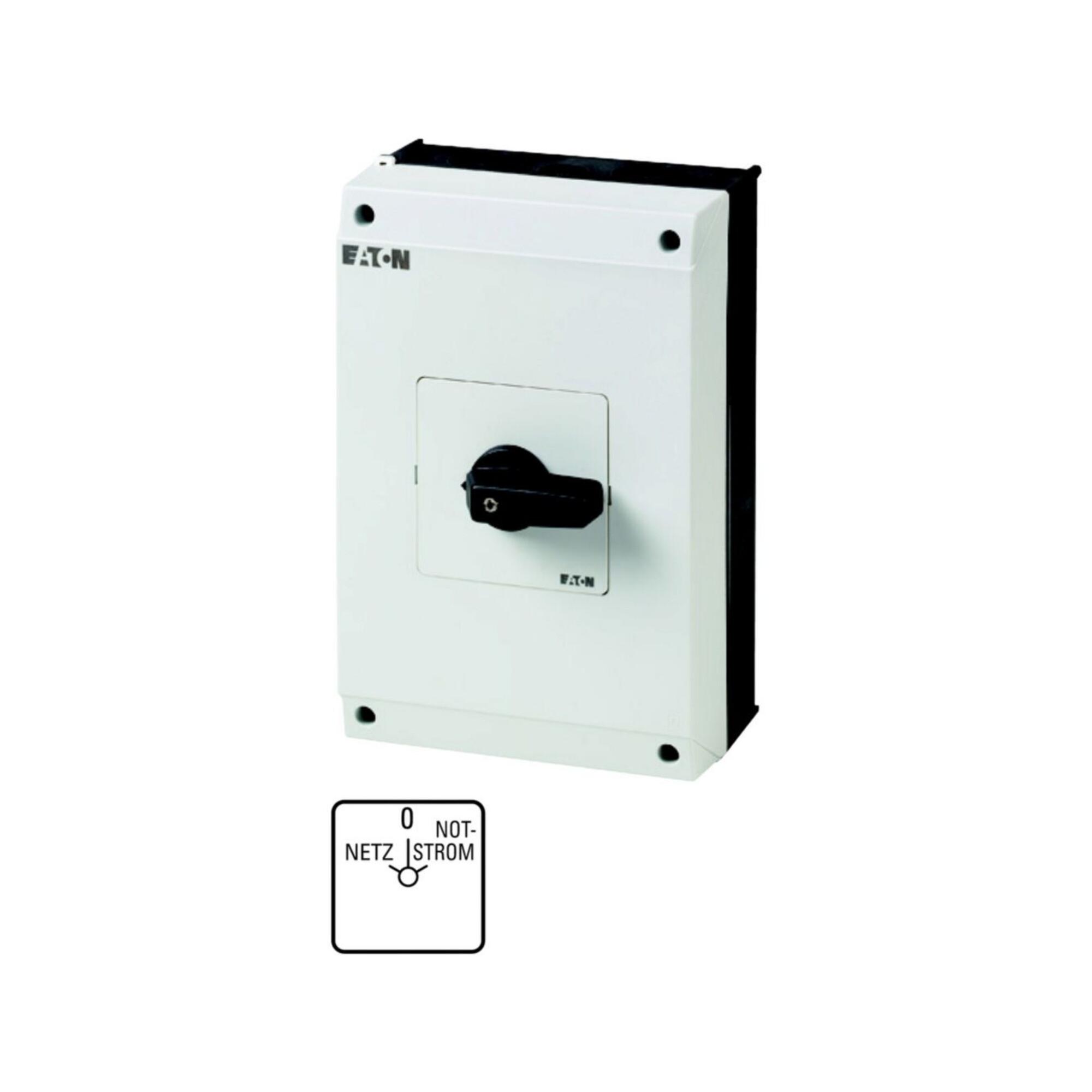 Eaton Umschalter Netz-0-Notstrom 4p. 63A, 22KW, IP65 T5B-4-8902/I4 (207237)