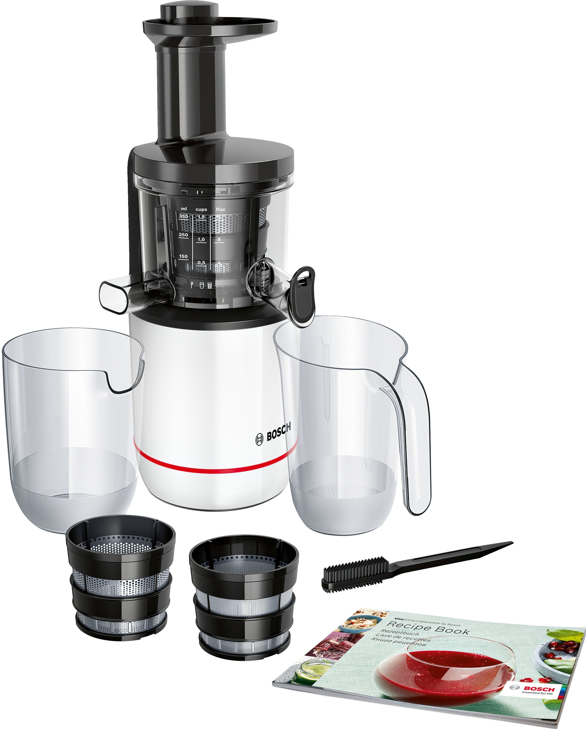 Bosch VitaExtract MESM500W Entsafter 150 W (Schwarz, Weiß)