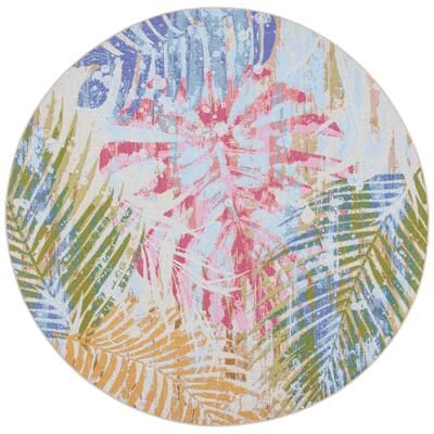 SAFAVIEH Summer Luitgard Tropical Indoor/ Outdoor Waterproof Rug