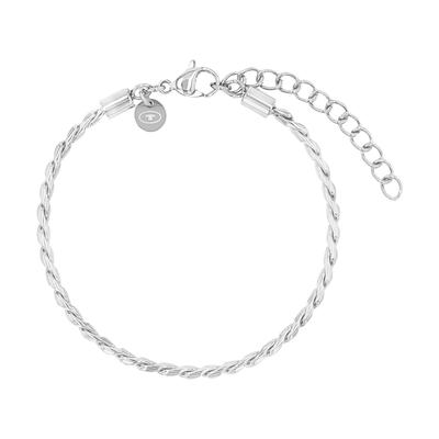 Armband TOM TAILOR, silber (edelstahlfarben), Armbänder, Damen, 20cm, Edelstahl, Armband