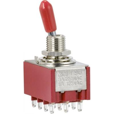 TRU COMPONENTS TC-9354012 Wippschalter 250 V/AC 3A 4 x Ein/Ein rastend 1St.