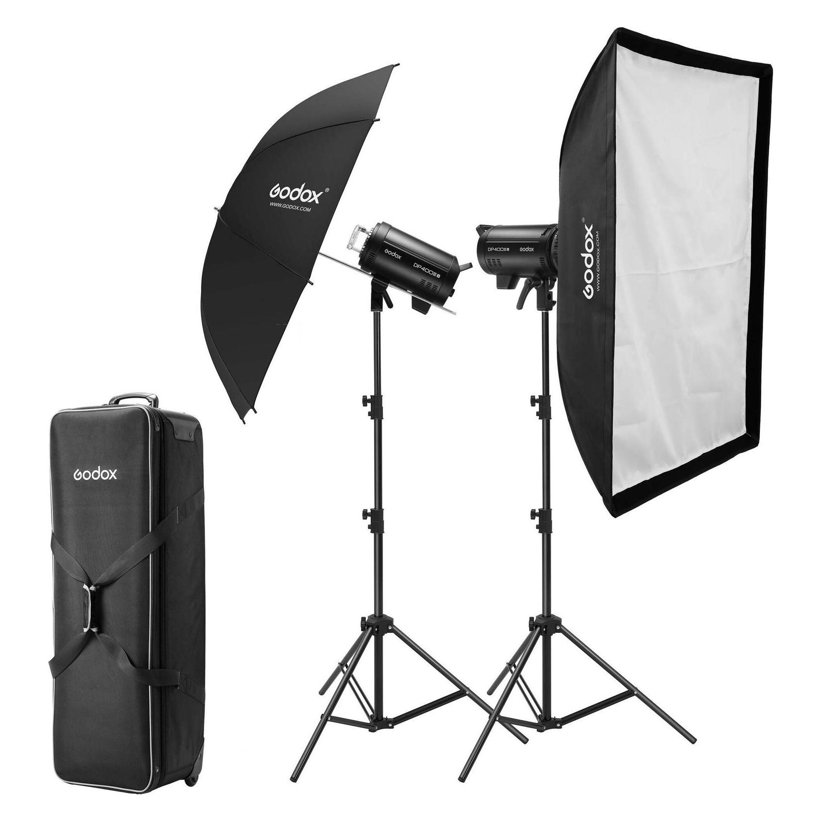 Godox DP400IIIV-C - Studio flash kit (2xDP400III-V & accessories) (Set, 400 Ws) (DP400IIIV-C)