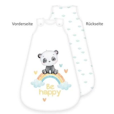 Herding 3385235235 - babybest® Babyschlafsack, Regenbogen Panda, Baumwolle, 70x45cm