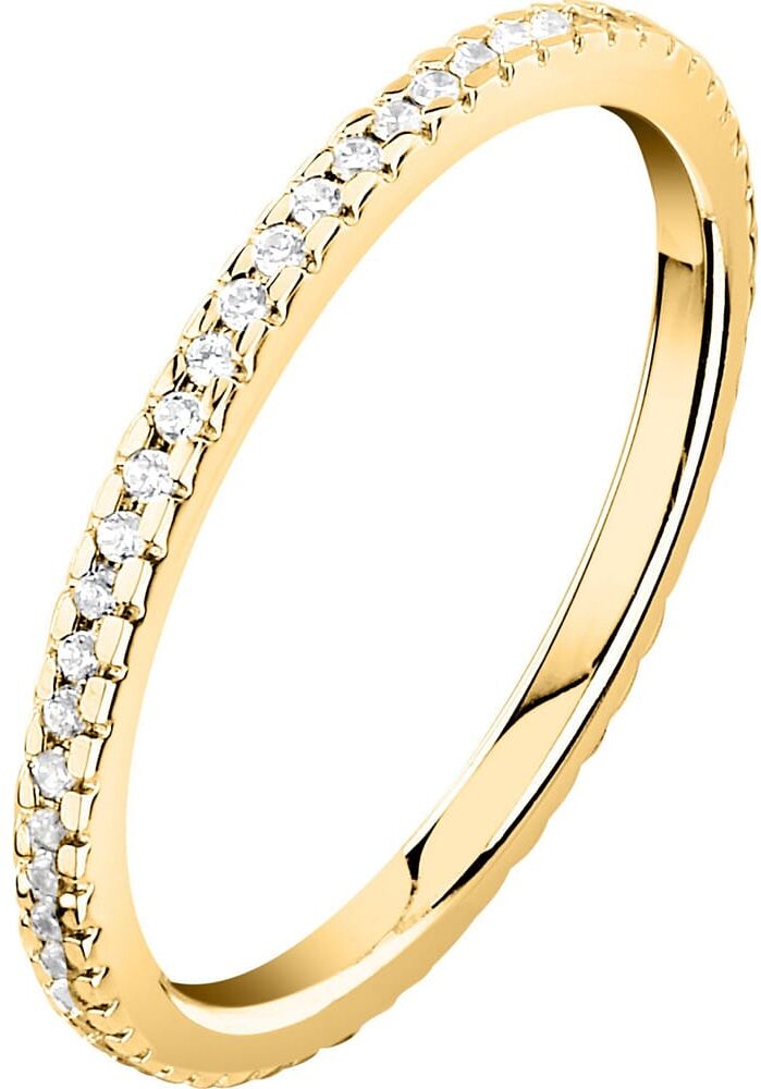 Alliance Promesse En Or 750/1000 Jaune Et Diamant Femme