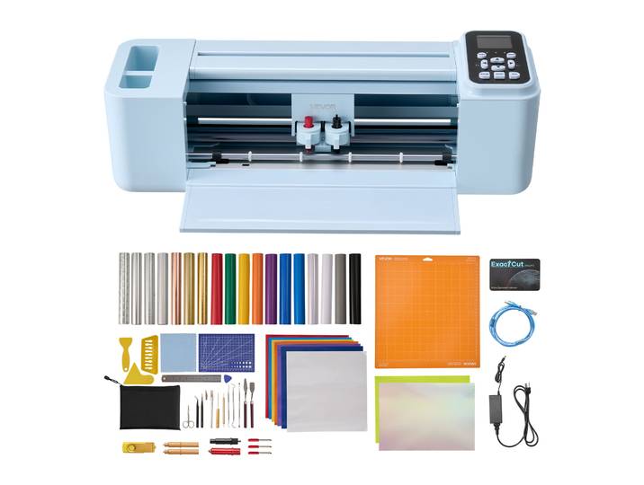 Vevor Machine De Decoupe Capacite Max. 305 Mm\, Decoupe Vinyle Commande Par Boutons Et Ecran\, Pour Personnalisation Scrapbooking Decoration Loisir Creatif\, Compatible Avec Mac\, Windows\, Android Et Ios