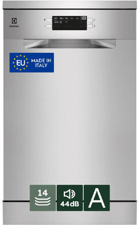 Electrolux Lavastoviglie Libera Installazione 60 Cm - Inox 14 Coperti Classe A 44 Dba MADE IN ITALY ESS68600SX