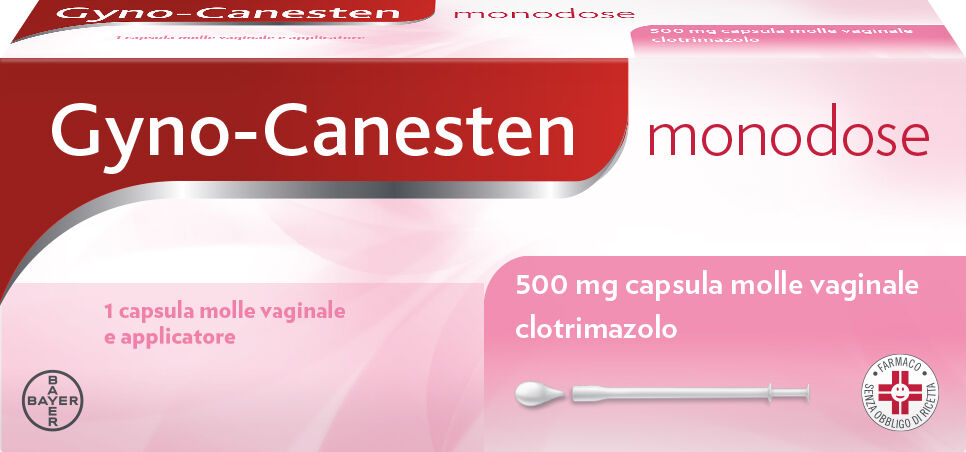 BAYER SpA Gyno-canesten Monodose, 1 Capsula Molle vaginale + Applicatore