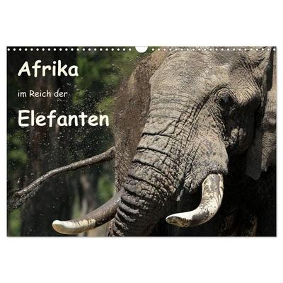 Afrika - im Reich der Elefanten (Wandkalender 2027 DIN A3 quer), CALVENDO Monatskalender