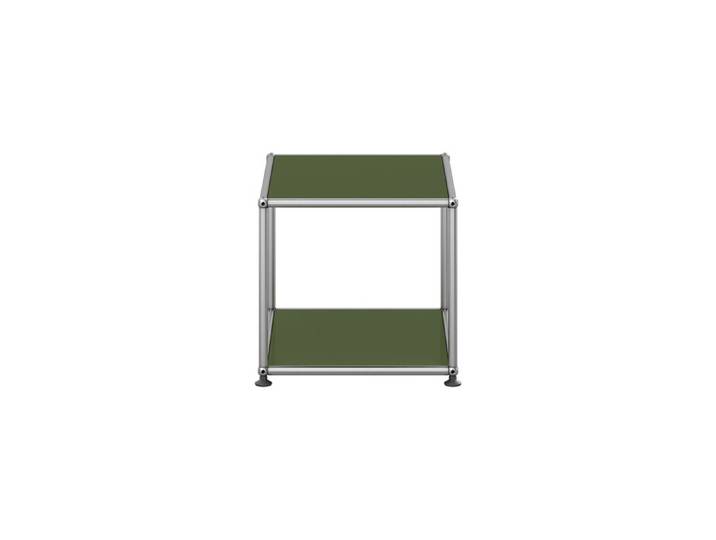 USM Haller Kaffeetisch M21 grün olivgrün offen T 418 cm 52.3x39x41.8