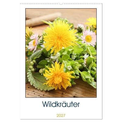 Essbare Wildkräuter (Wandkalender 2027 DIN A2 hoch), CALVENDO Monatskalender