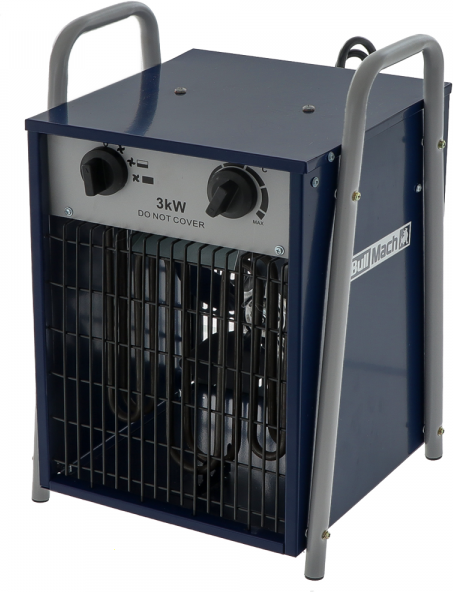 BullMach BM-EFH 3H - Elektro-Heizgerät - 3 Kw - 230V