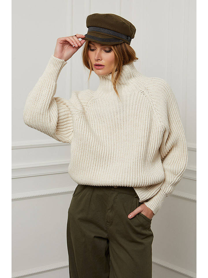 Joséfine Wollpullover "Baby" in Beige - L