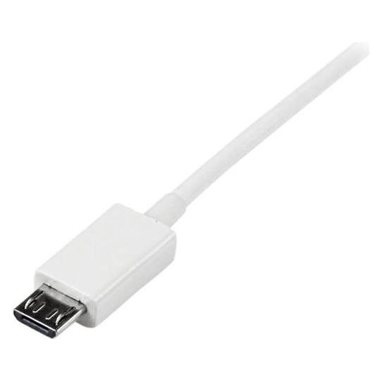 StarTech 1m USB 2.0 A auf Micro USB B Kabel - USB A / Micro B Datenkabel / Anschlusskabel - Weiss (1 m, USB 2.0) (USBPAUB1MW)