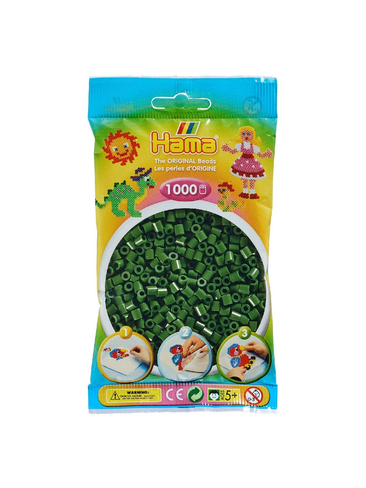 Hama Beads Forest Green 1000 pcs